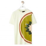 Loewe Women Kiwi T-shirt in Cotton-Green