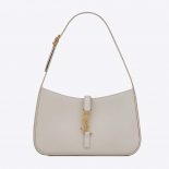 Saint Laurent YSL Women Le 5 A 7 Hobo Bag in Smooth Leather-White