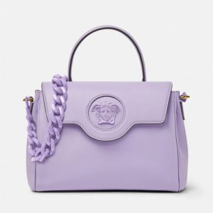 Versace Women La Medusa Medium Handbag Crafted From Premium leather
