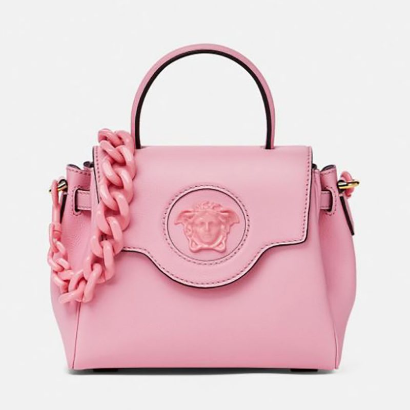 Versace Women La Medusa Small Handbag Crafted From Premium Leather