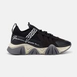 Versace Women Squalo Knit Sneakers-Black