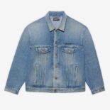 Balenciaga Women Corporate Large Fit Jacket in Indigo