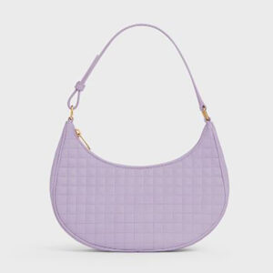 Celine Women Ava Bag in Quilted Lambskin Purple