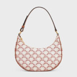 Celine Women Ava Bag in Triomphe Canvas and Calfskin