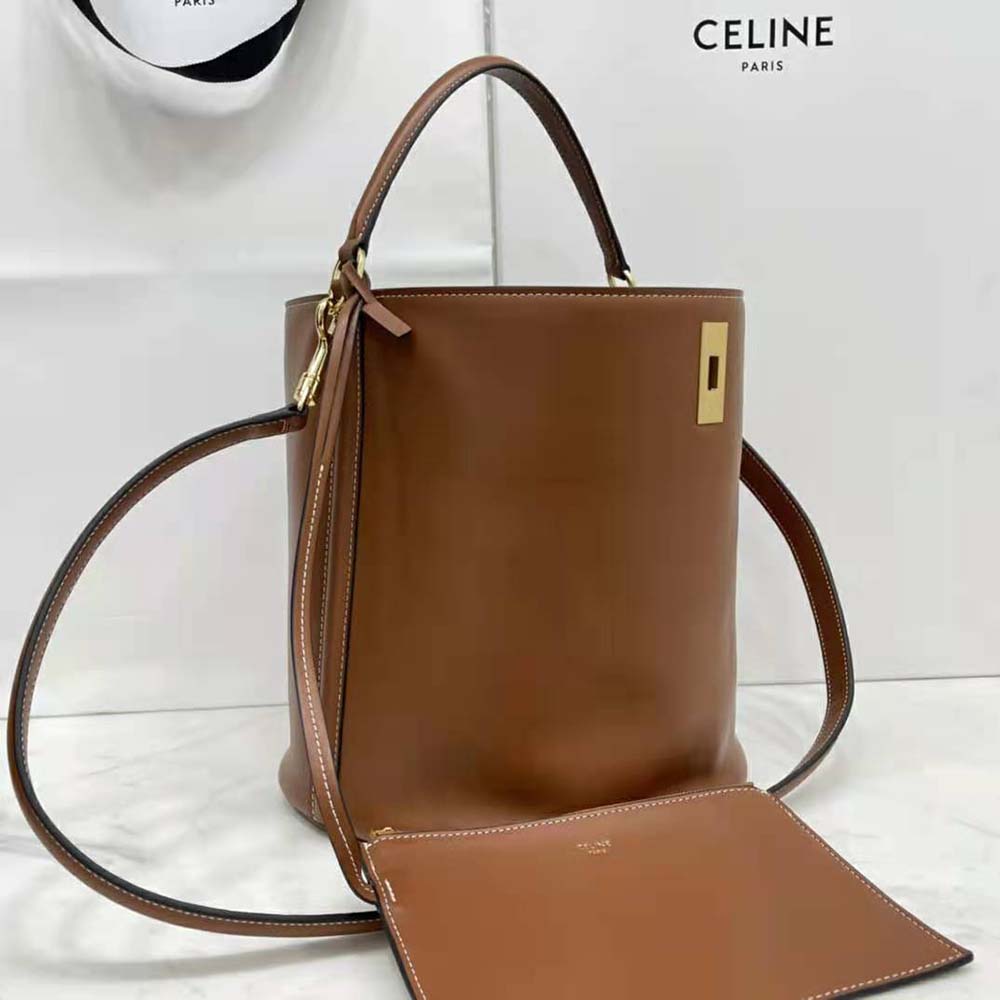 Celine Bucket 16 Bag w/Pouch - Brown Bucket Bags, Handbags - CEL264858