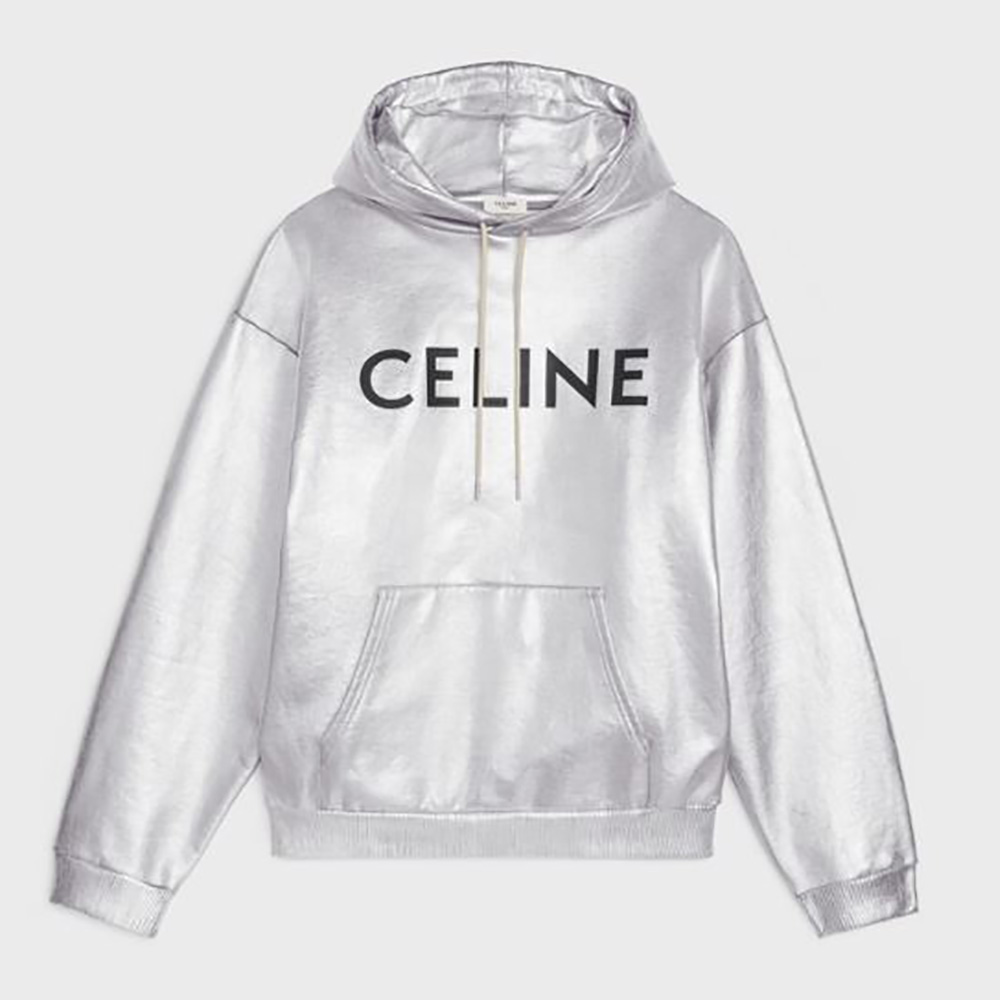 Celine Women Loose Sweatshirt in Cotton 