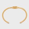 Celine Women Maillon Triomphe Thin Cuff in Brass with Gold Finish 11 Celine Women Maillon Triomphe Thin Cuff in Brass with Gold Finish