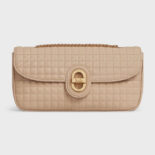 Celine Women Medium Chain Sulky Bag in Quilted Lambskin-Sandy