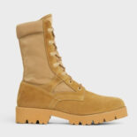 Celine Women Outdoor Lace up Boot in Suede Calfskin and Nylon