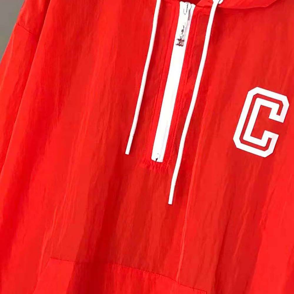 Celine Women Windbreaker in Lightweight Nylon 6 Celine Women Windbreaker in Lightweight Nylon - Image 6