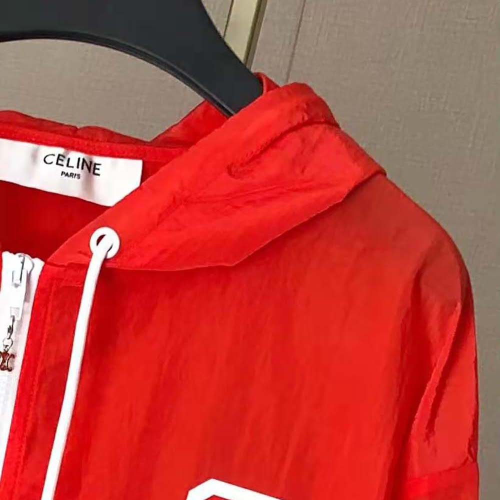 Celine Women Windbreaker in Lightweight Nylon 5 Celine Women Windbreaker in Lightweight Nylon - Image 5