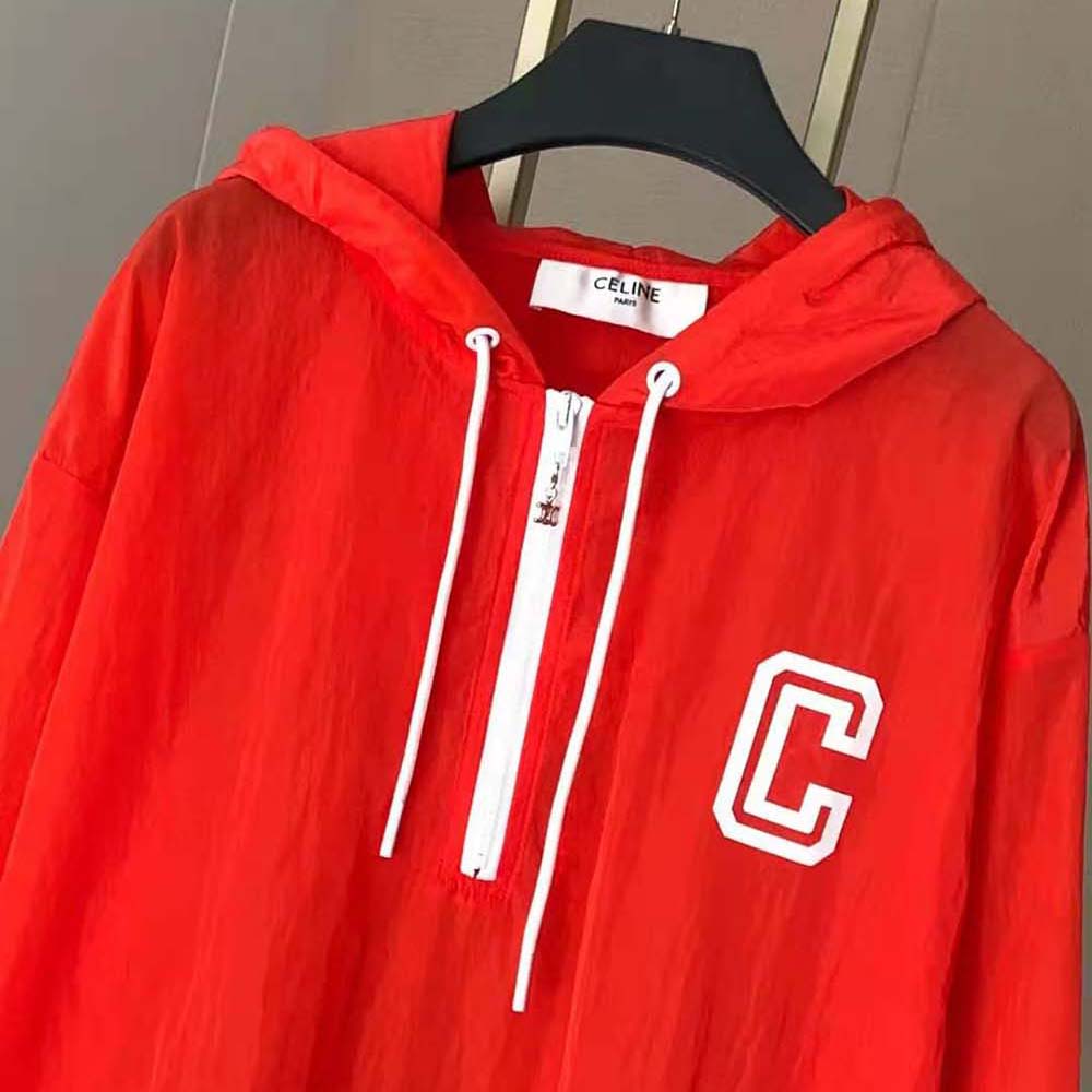 Celine Women Windbreaker in Lightweight Nylon 4 Celine Women Windbreaker in Lightweight Nylon - Image 4