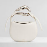 Chloe Women Kiss Small Purse in Small Grain Calfskin-White