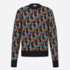 Dior Men Oblique Sweater Black Wool Jacquard
