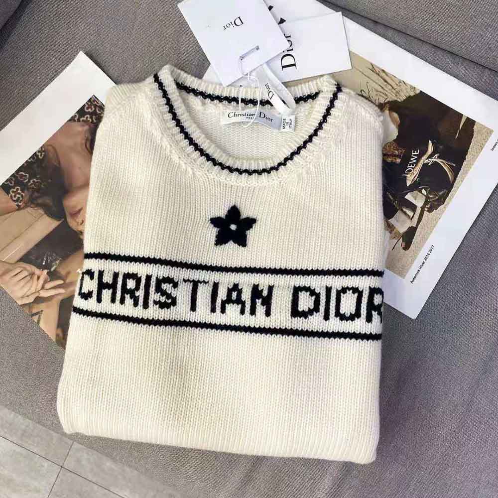 Dior Women's Short-sleeved Cashmere Sweater