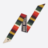 Dior Women D-Stripes Mitzah Scarf Multicolor Silk Twill