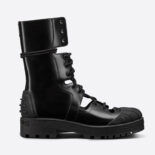 Dior Women DiorIron Ankle Boot Black Brushed Calfskin