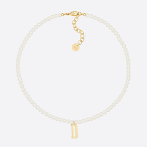 Necklaces  Dior Womens Dio(R)Evolution Necklace Gold-Finish Metal With A  White Resin Pearl ~ Antoniaweir