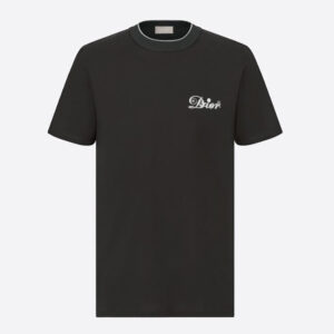 Dior Men Kenny Scharf T-Shirt Black Cotton Jersey