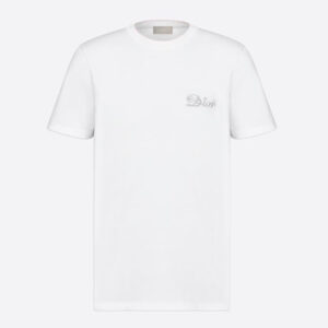 Dior Women Kenny Scharf T-Shirt White Cotton Jersey
