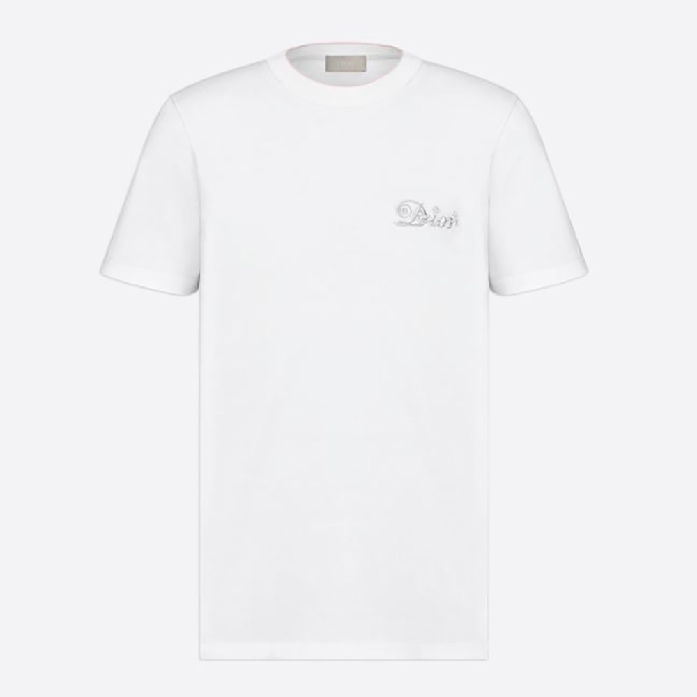 Dior Women Kenny Scharf T-Shirt White Cotton Jersey