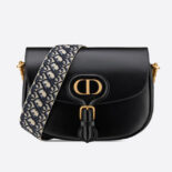 Dior Women Large Dior Bobby Bag Black Box Calfskin