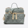 Dior Women Micro Lady Dior Vanity Case Cannage Lambskin-gray
