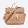 Dior Women Micro Lady Dior Vanity Case Cannage Lambskin-pink