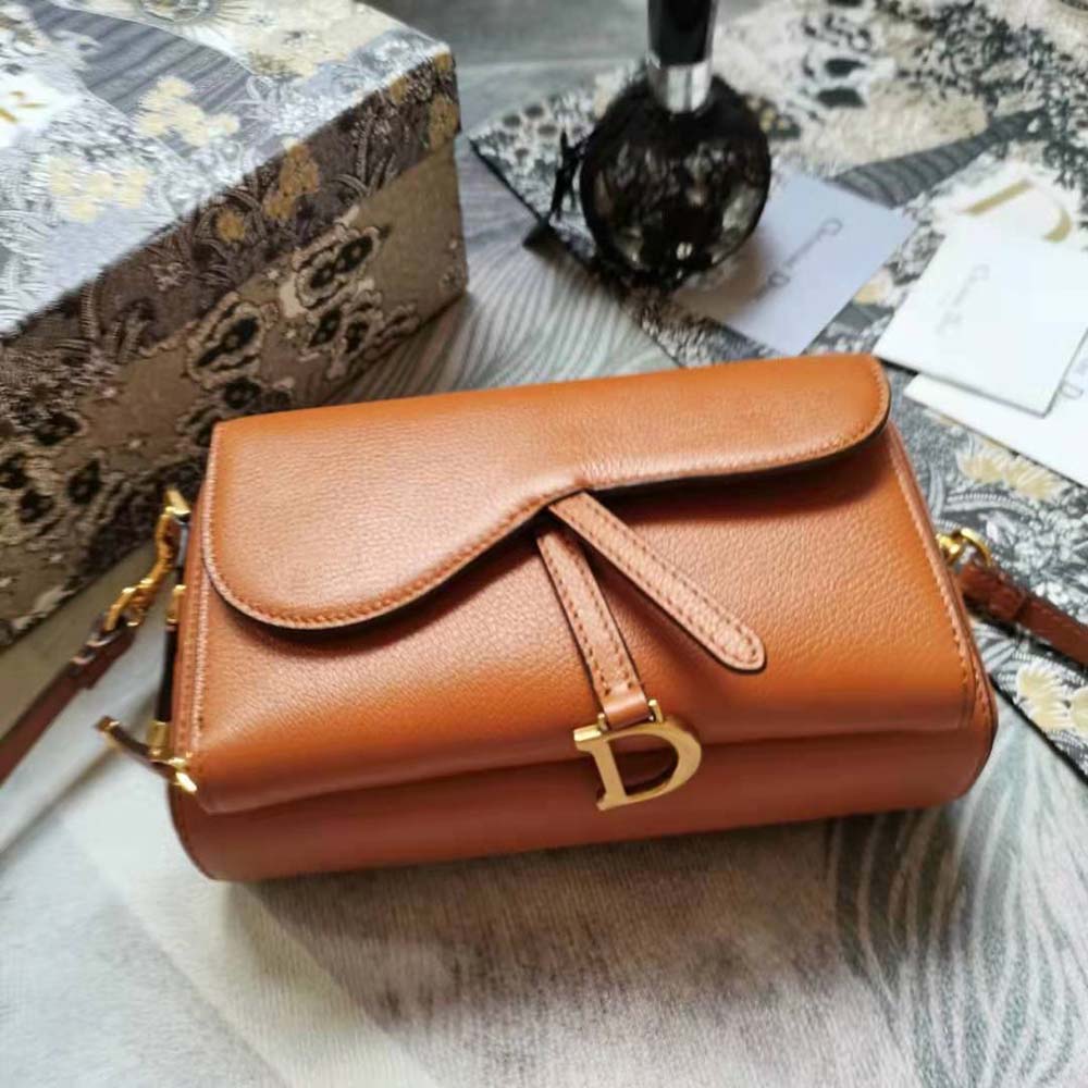 Saddle Multifunction Pouch Brown  Womens Dior Travel ⋆ Rincondelamujer