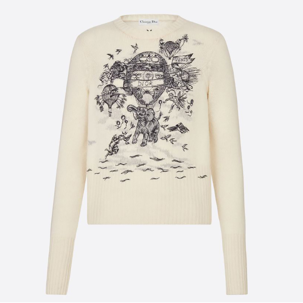 Dior Women Sweater Ecru Dior Des Vents 