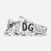 Dolce Gabbana D&G Women Hand-Painted Graffiti Calfskin Nappa Daymaster Sneakers