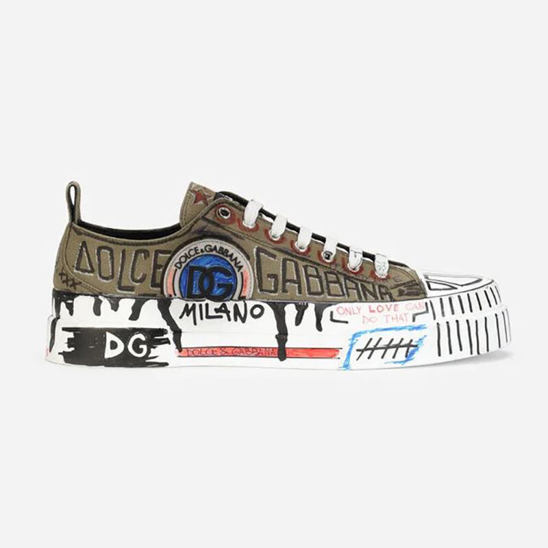 Dolce Gabbana D&amp;G Women Canvas Portofino Light Sneakers
