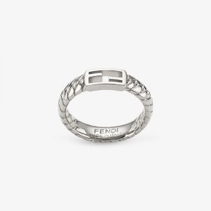 Fendi Women Baguette Ring Colored Ring-Silver