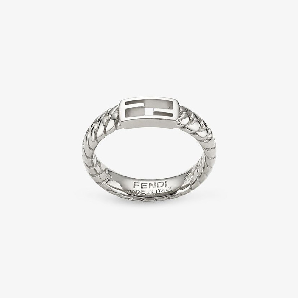 fendi ring silver womens