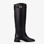 Fendi Women Boots Black Leather Boots