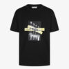 Givenchy Men Contrasted Black Jersey T-shirt with Black and White Photo Print