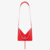 Givenchy Women Small Cut Out Bag in Box Leather with Chain-Red