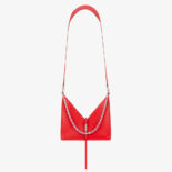 Givenchy Women Small Cut Out Bag in Box Leather with Chain-Red