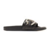Jimmy Choo Women Fallon Black Nappa Leather Slides with Crystal Buckle 9 Jimmy Choo Women Fallon Black Nappa Leather Slides with Crystal Buckle