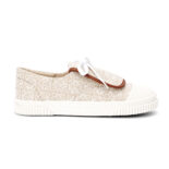 Loewe Women Anagram Flap Sneaker in Canvas-White