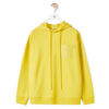 Loewe Women Anagram Patch Hoodie in Cotton-Yellow