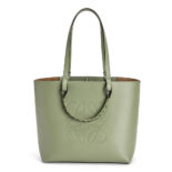 Loewe Women Anagram Tote in Classic Calfskin-green