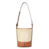 Loewe Women Small Hobo Bag in Anagram Jacquard and Calfskin