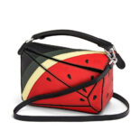 Loewe Women Watermelon Mini Puzzle Bag in Classic Calfskin