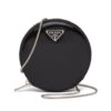 Prada Women Brushed Leather Mini-Pouch