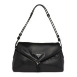 Prada Women Padded Nappa Leather Prada Signaux Bag-Black