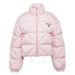 Prada Women Re-Nylon Gabardine Cropped Down Jacket