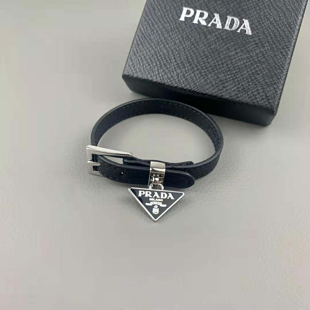 Prada Women's Saffiano Leather Bracelet