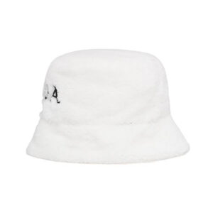 Prada Women Terrycloth Bucket Hat-White