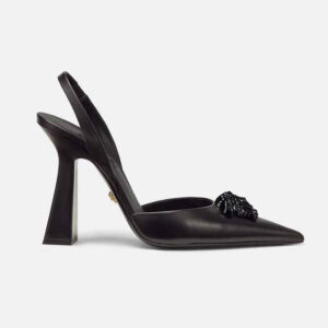Versace Women LA Medusa Sling-Back Pumps in 10.5cm Heel Hight